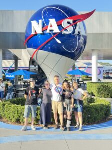 famille au Kennedy Space Center