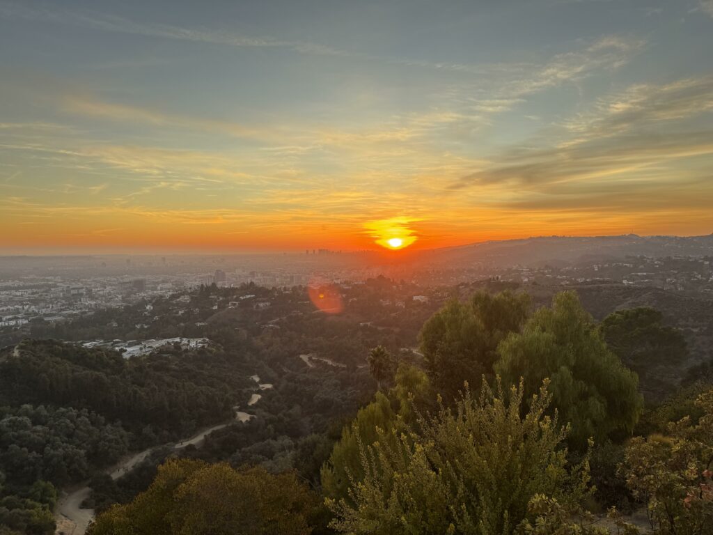 couché de soleil observatoire Griffith