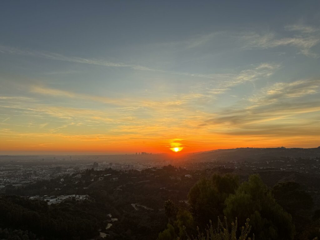 couché de soleil observatoire Griffith